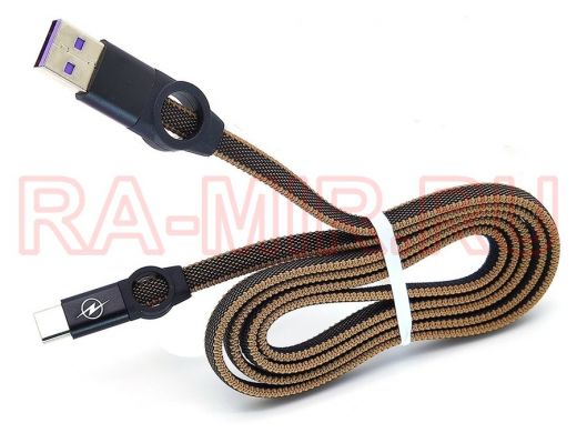 .Шнур USB / Type-C Орбита OT-SMT18 Черный кабель (TYPE C) 1м, 2.4А