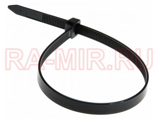 200х7,6мм кабельный хомут (стяжка нейлонoвая) nylon чёрный (100 шт) REXANT
