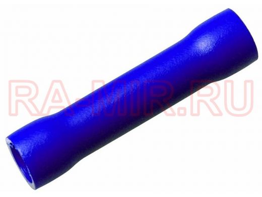 Соединительная гильза изолированная L-26 мм 1.5-2.5 мм? (ГСИ 2.5/ГСИ 1,5-2,5) синяя REXANT