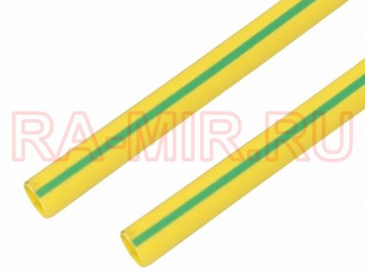 40.0 / 20.0 мм 1м термоусадка желто-зеленая  REXANT