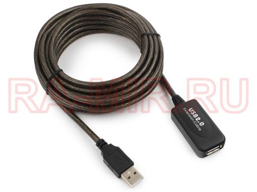 Кабель удлинитель активный USB "ABBIKUS-32932"  5метров , AM/AF, 5м,  USB 2.0 для надёжного сигнала