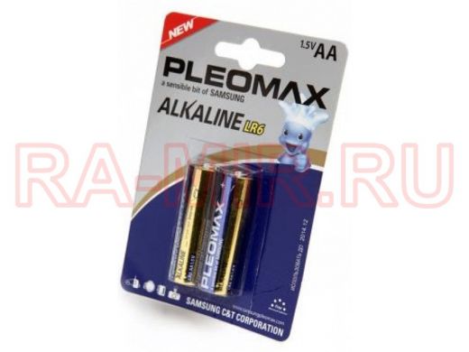 Батарейка LR6  Samsung Pleomax BL-4 (4шт, в коробке: 40шт) (цена за 1 элемент)