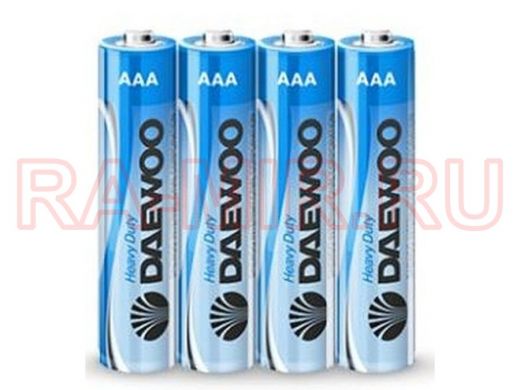 Батарейка R03  Daewoo  ( в блистере :4шт  , в коробке: 40шт) (цена за 1 элемент)