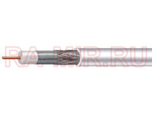 Mediaflex  RG6  M660BV 1,02 mm CCS, оплетка 64x0,12 mm AL, оболочка PVC белый, бухта 100 м