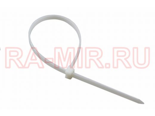 150x2,5мм кабельный хомут (стяжка нейлонoвая) nylon белая (100 шт) БЕЛАЯ REXANT (42гр.)