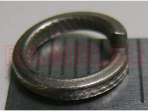 Шайба пружинная оцинкованная  M6 DIN 127 (    1шт) "ABI-KREP 10994" гроверная, вес 1шт 0,487г