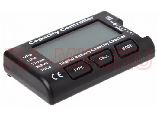 Тестер CellMeter-7 универсальный для элементов питания, аккумуляторов LiPo, LiFe, Li-Ion, NiMH, NiCd