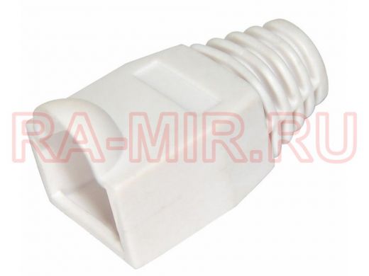 КОЛПАЧОК для штекера 8P8C 8-и контактного  (для комп.вит.пары) RJ-45 белый REXANT