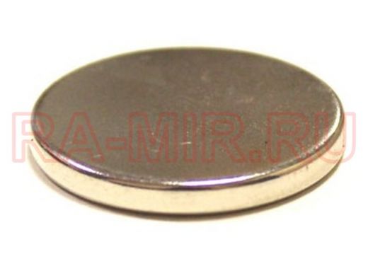 Неодимовый магнит; диск   25х3мм "MAGNEOD-129648" (удерж. 4,84кг)