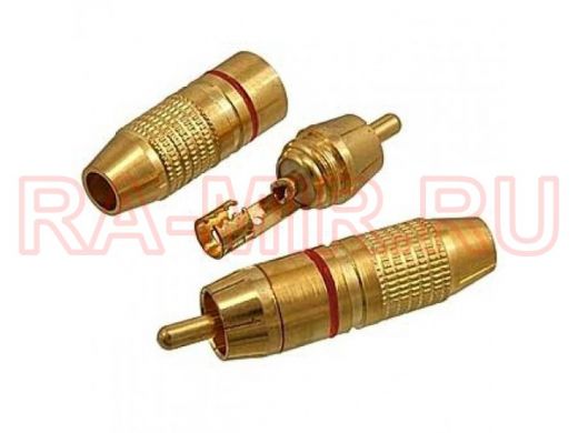 7-0222 gold red RCA RUICHI РАЗЪЕМЫ