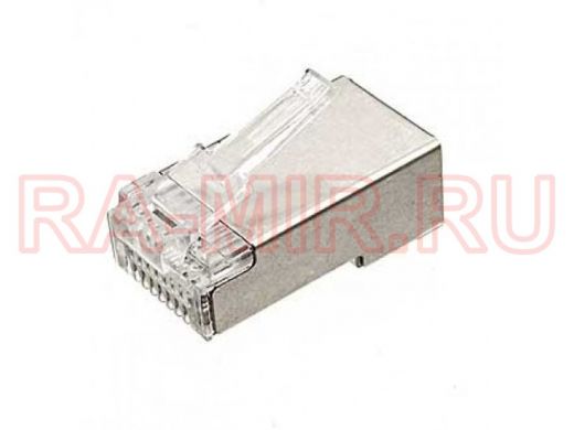 RJ45 (TP-8P8C) STP RJ раъём с экраном на витую пары