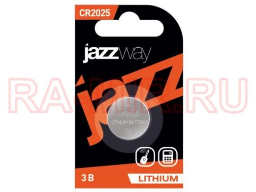 Элементы питания  CR2025  JAZZway, Bl-1