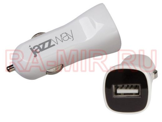 Автомобильный адаптер JAZZway auto IP-1000 USB 1A (1x5v-USB) от прикуривателя 12-24В