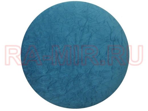 Сиденье для табурета "TABURETTO-14917" диаметр 310мм синий, велюр