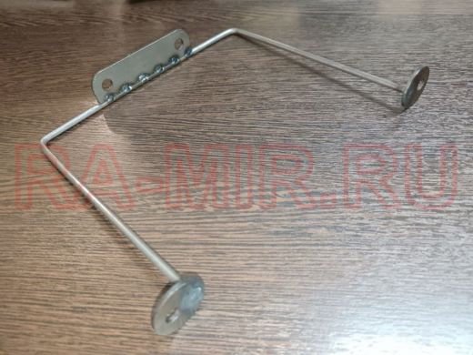 Кронштейн для подвесной полки, высота 15см, ширина 17см, черный НАБОР 1шт 