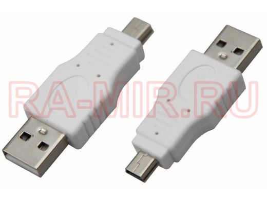 Переходник штекер USB-A (Male)-штекер miniUSB (Male) REXANT