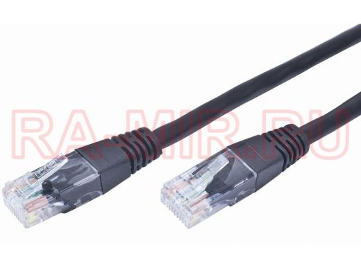 Патч-корд Cablexpert кат.6, 1м, FTP литой, многожильный (чёрный) PP6-1M/BK