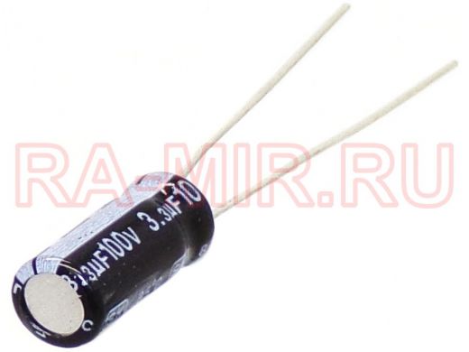 Конденсатор электролитический     3.3mf x 100V  Jamicon 85