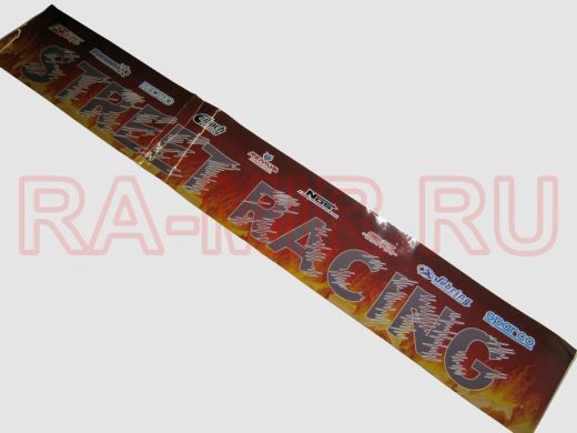 Наклейка Светофильтр "Street Racing" наружная полноцветная, 20х130 см, красный фон