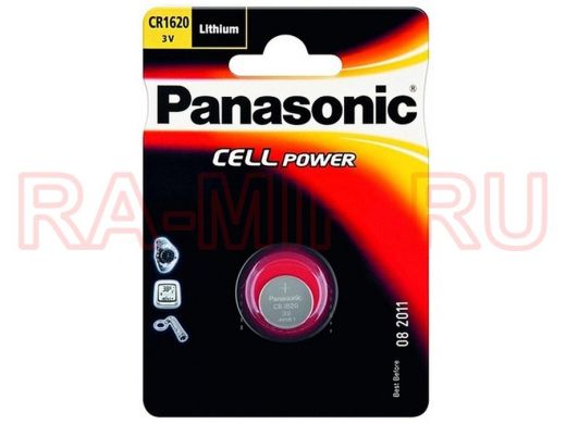 Элемент питания CR 1620  Panasonic Power Cells