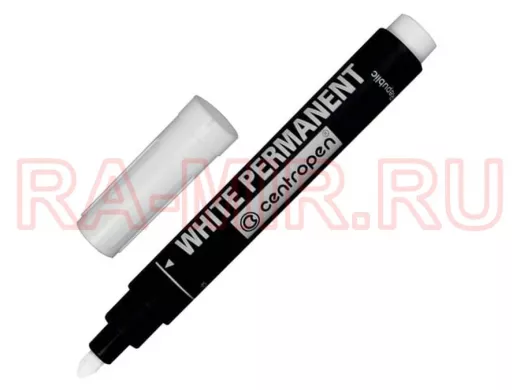 Белый маркер для промышленной маркировки, 2,5 мм, круглый наконечник, 8586/Б