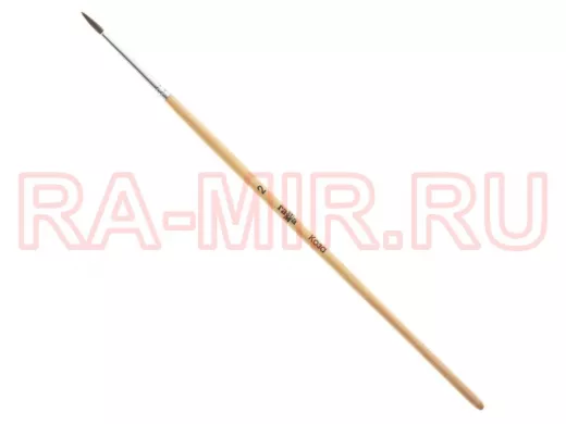 Кисть коза "BR-102457" (1 штука), круглая, №2, 280618.02.002