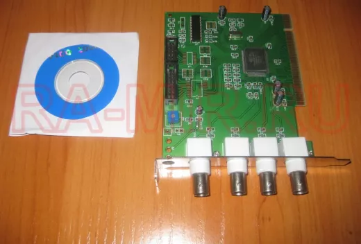 Видеоквадратор SKY-104 к компьютеру  на 4 камеры