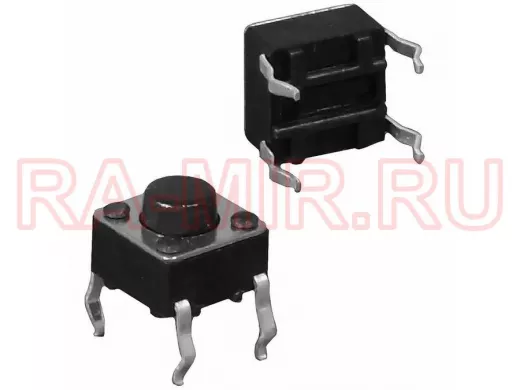KAN0611-0431B  6x6x4.3 mm Тактовые кнопки