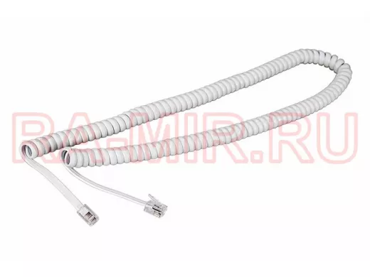 Телефонный кабель витой  7,0 белый REXANT