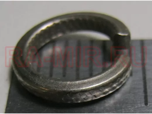 Шайба пружинная оцинкованная  M6 DIN 127 (    1шт) "ABI-KREP 10994" гроверная, вес 1шт 0,487г