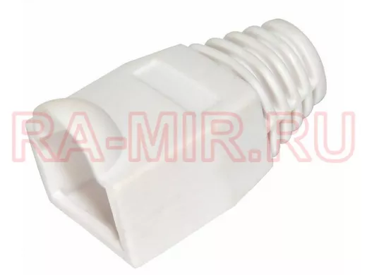 КОЛПАЧОК для штекера 8P8C 8-и контактного  (для комп.вит.пары) RJ-45 белый REXANT
