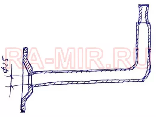 Кронштейн для видеокамер и антенн, вылет 50 см 