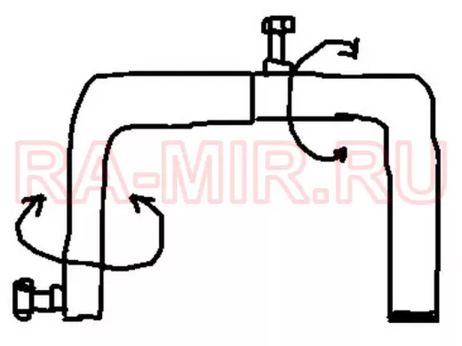 Насадка на кронштейн поворотная в 3D 