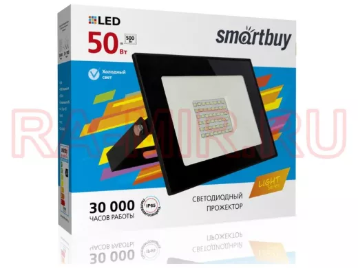 Прожектор светодиодный  50W, Smartbuy-50W/6500K/IP65 (SBL-FLLight-50-65K) FL SMD LIGHT