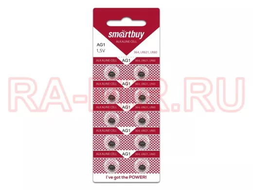 Элемент питания AG1  SMARTBUY AG1 BL10 (10/2000)