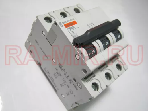 C16 автомат 16А 400В трёхфазный C60N multi9 MERLIN GERIN "Schneider Electric" 24350