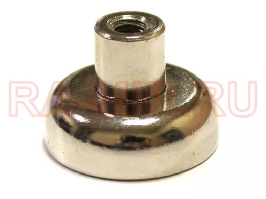 Неодимовый магнит; крепление под болт D25 "MAGNEOD-118432"  (удерж. 25кг)