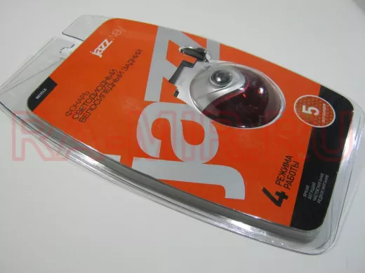 Фонарик велосипедный  Jazzway B-R-L05 LED (вело.задний) BL-1 светодиодный велосипедный задний