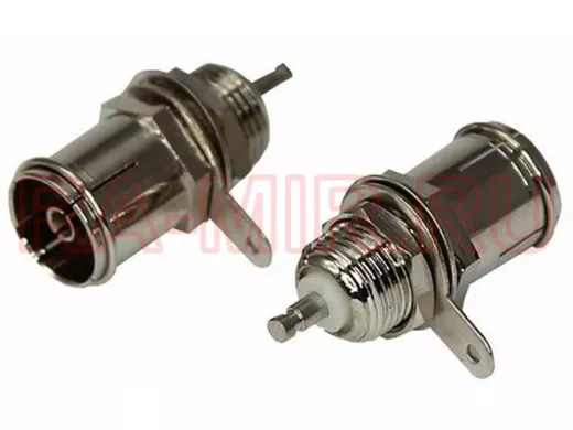 Гнездо TV "метал" на корпус    REXANT