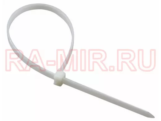 200х3,0мм кабельный хомут (стяжка) белая (100 шт)