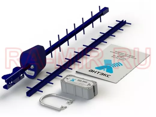 Антенный комплект 3G №4 Эконом (АХ-2017Y, адаптер АХА-3000 F-female 75 Ом)