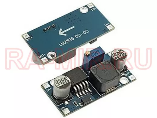 Модуль DC-DC понижающий вход 3,0-40V - вых. 1,3-35V, до 2А (на LM2596)  "BP-129325"