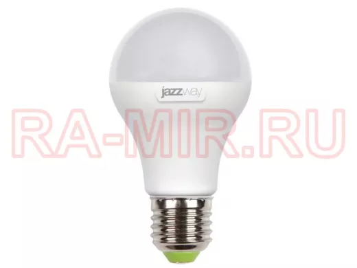 Светодиодная лампа A60 Е27  7W 4000K  JazzWay PLED-ECO  580Lm, аналог 60Вт, 230/50