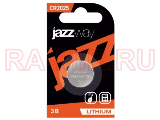 Элементы питания  CR2025  JAZZway, Bl-1