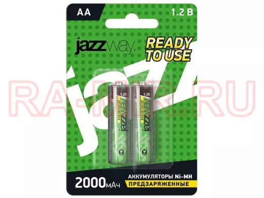 Аккумулятор AA 2000 mAh 1,2В JAZZway Ni-Mh BL-2 (цена за 1 элемент)