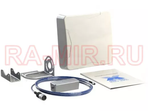 Антенный комплект 800 4G,900 GSM,1800 4G,2100 3G,2600 4G  №7 эконом  (NITSA-5F+адаптер AXA-3000) 1хF