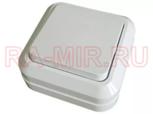 Выключатель  TDM 1кл., Ладога, о/у,  IP20, 10А, белый SQ1801-0001