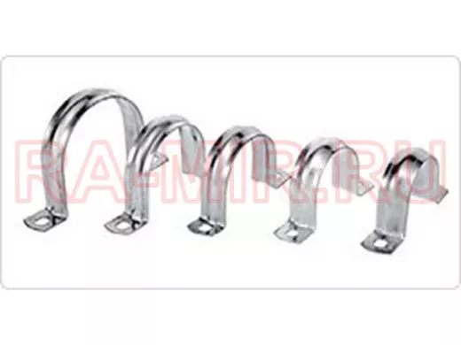 Скоба (клипса) металлическая 2-х лапковая с внутр. d 12-13 мм (100шт) TDM SQ0409-0012