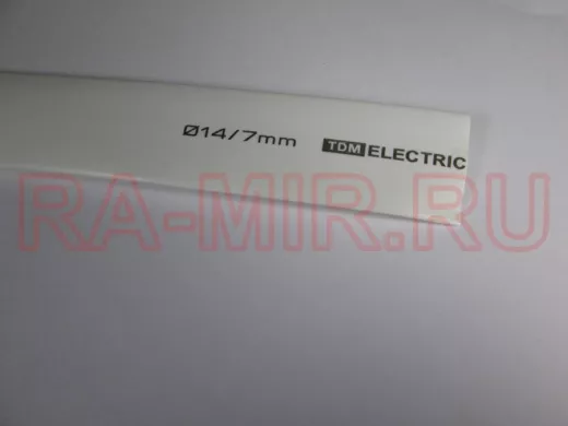 Термоусадка TDM ТУТнг 14/7 белая  1м SQ0518-0229
