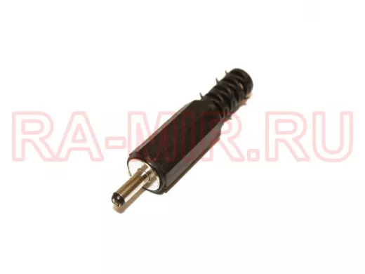 Штекер питания 1,0 х 3,0 х 9,5 мм пластик на кабель, 3-120